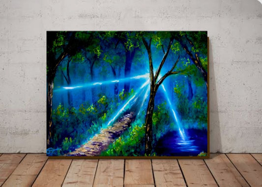 Pădurea luminată -30cm×40cm-