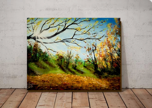 Grădină toamna 
 30x40cm  tablou canvas 
Transport gratuit in orice colț al țării sau Europei 